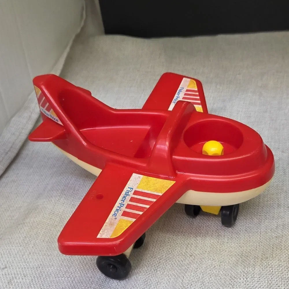 Fisher-Price Nifty Station Wagon , Little People Airplane, School Bus, 11 Figure